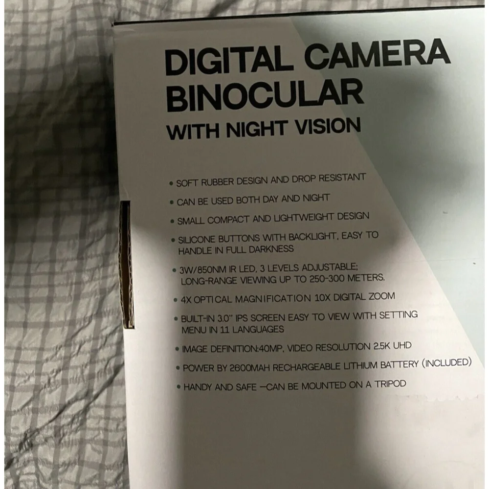 Digital Camera Binocular w/Night Vision 10x Digital Zoom 40m Picture Vivitar
